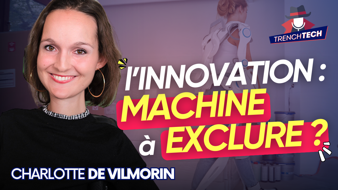 Photo de Charlotte avec le texte : l'innovation, machine à exclure ?
